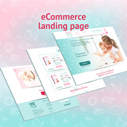 eCommerce landing page for NappyClub